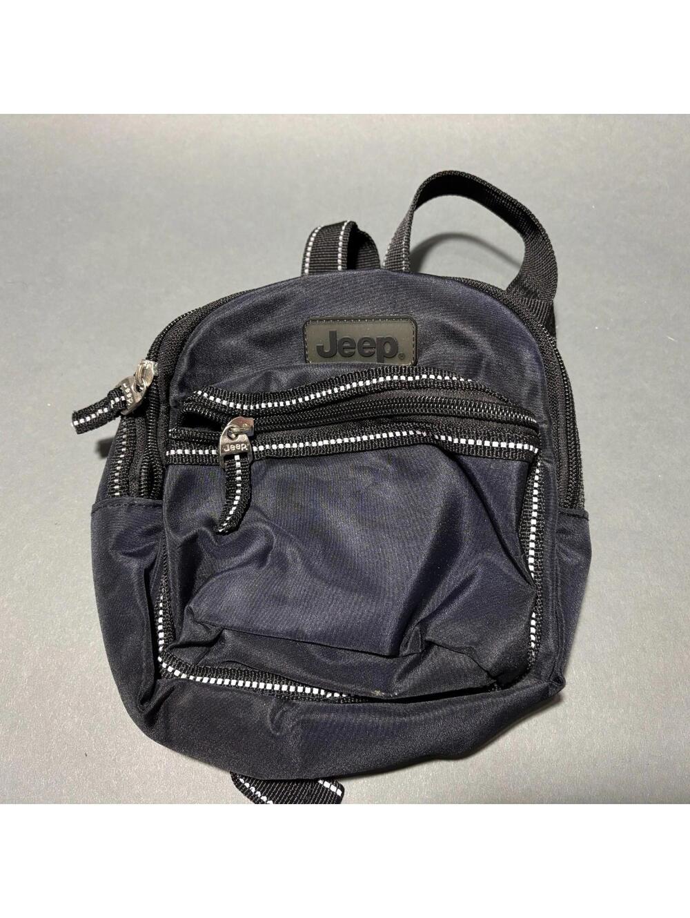 JEEP Black Safety Harness Mini Backpack Toddler Kids Detachable Anti-Lost Child